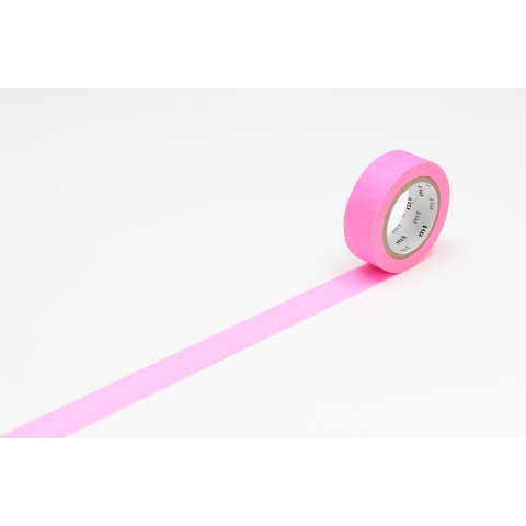 Mt 1P Basic Washi tape uni w= 15 mm, l= 7 m rosa shocking (MT01P209RZ)
