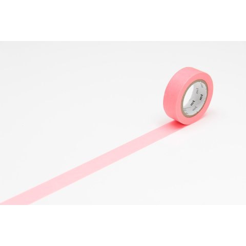 Mt 1P Basic Washi tape uni b= 15 mm, l= 7 m rojo impactante (MT01P210RZ)