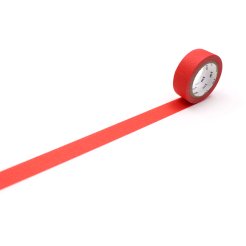 Mt 1P Basic Washi tape uni b= 15 mm, l= 7 m rojo mate (MT01P510Z)