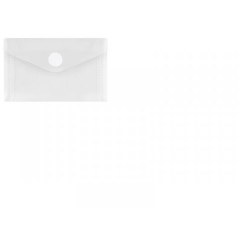 PP plastic envelopes, with V-shaped hook+loop flap 62 x 105 f. calling cards, transparent, colourless