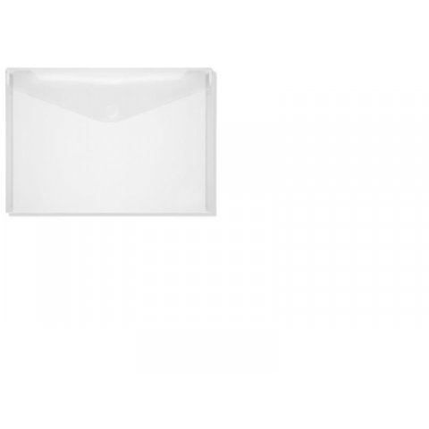 PP plastic envelopes, with V-shaped hook+loop flap 88 x 122 f. A7, transparent, colourless