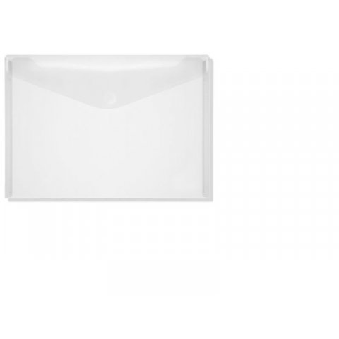 PP plastic envelopes, with V-shaped hook+loop flap 125 x 172 f. A6, transparent, colourless