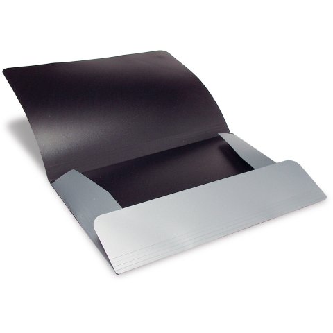 Ecobra corner-elasticated folder, silver thin, 235 x 315 mm, for A4