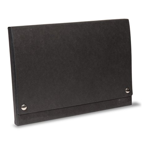 Cardboard file folder with snap fasteners 20 x 215 x 305 mm, for DIN A4, anthracite