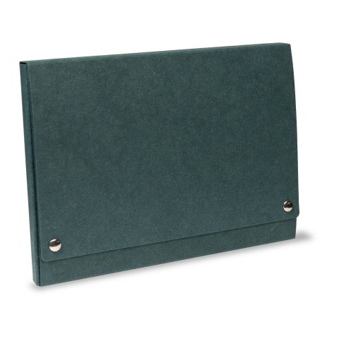 Cardboard file folder with snap fasteners 20 x 215 x 305 mm, for DIN A4, moss green