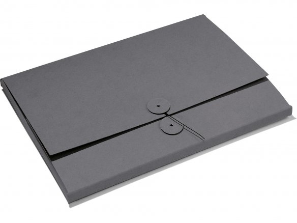 cardboard file folder with string fastener