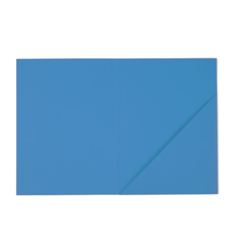 A-folder, coloured 230 x 310 mm, for DIN A4, cobalt blue