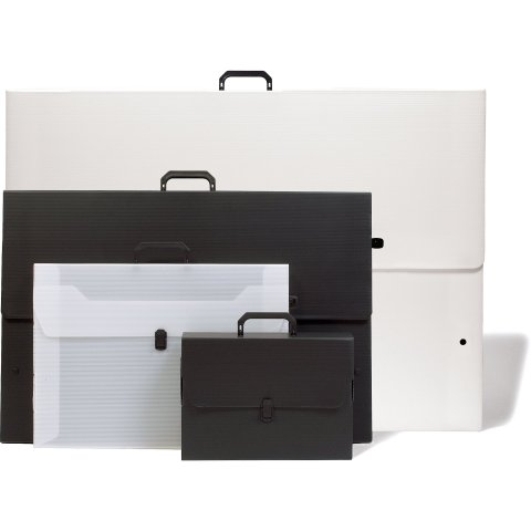 PP-Zeichenkoffer Stegplatte 40 x 750 x 1050 für DIN A1, weiß, opak