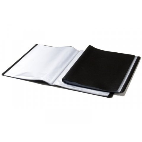 Espositore singolo Softcover, nero 240 x 315, per DIN A4, 10 buste