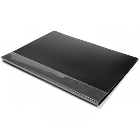 Display book, large, w. front pocket, black 335 x 440, for A3, 20 sleeves