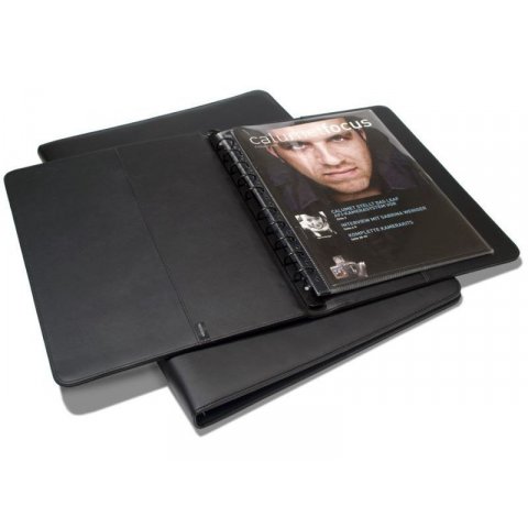 Rumold ring binder, black 270 x 335, for A4, 10 sleeves