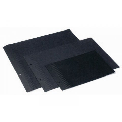 Refill pages for hidden post photo album, black outer dimensions: 326x240, usable dim.: 285x240