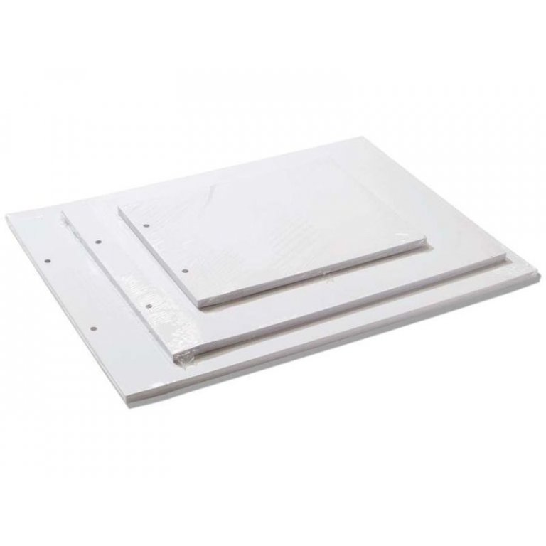 Refill pages for hidden post photo album, white