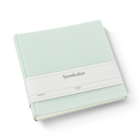 Semikolon Fotoalbum Classic, Leinen uni 240 x 230 mm, Event, 60 Seiten, moss
