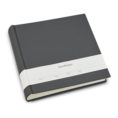 Semikolon Classic photo album, cloth, solid colour 320 x 310, XLarge 130 pages, inside cream, lava
