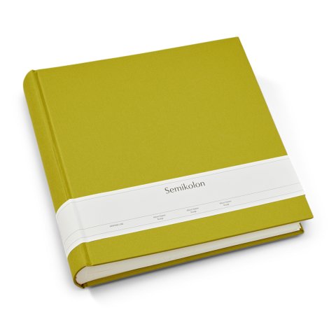 Semikolon Fotoalbum Classic, Leinen uni 320 x 310, XLarge 120 Seiten, innen creme, matcha