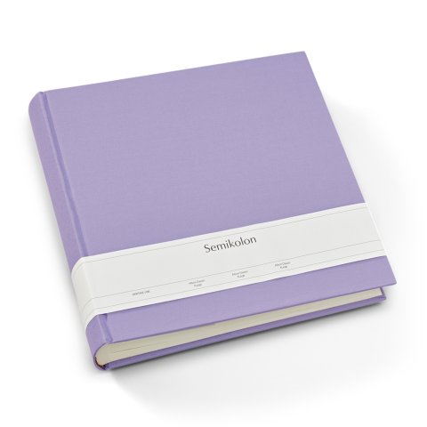 Semikolon Fotoalbum Classic, Leinen uni 320 x 310, XLarge 120 Seiten, innen creme, lilac