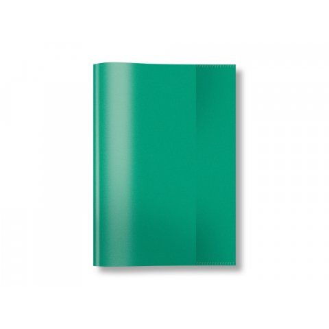 Herma exercise book cover, transparent for DIN A5, green
