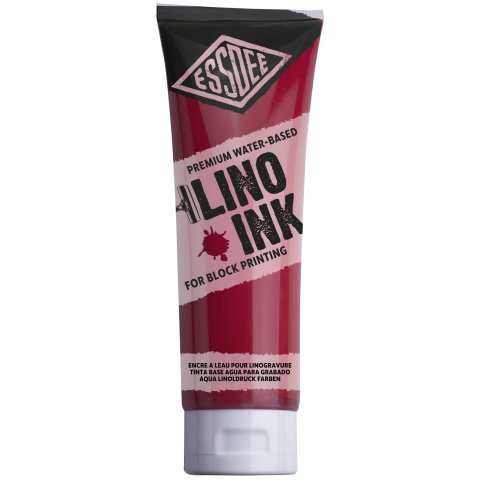 Essdee lino printing ink water-based, tube 300 ml, red