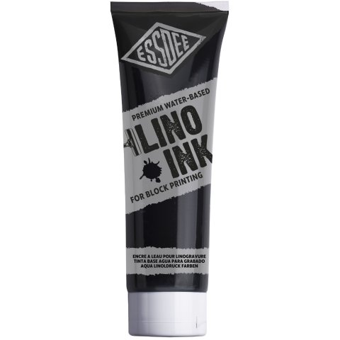 Essdee Linoldruckfarbe wasserbasiert, Tube 300 ml, black