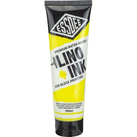 Essdee lino printing ink water-based, tube 300 ml, fluorescent yellow