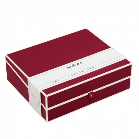 Semikolon Dokumentenbox 10 x 31,5 x 26 cm, burgundy