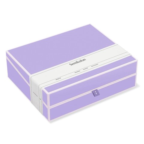 Semikolon Dokumentenbox 10 x 31,5 x 26 cm, lilac silk