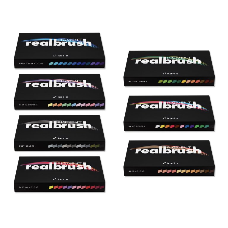 Karin Marker Realbrush Pigment, set of 12