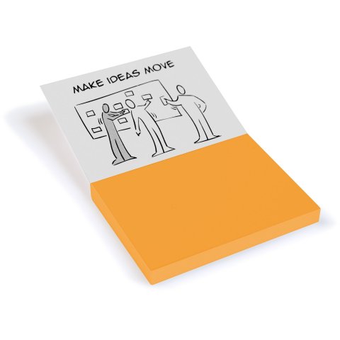 Stattys Write & Slide XS, 37 x 50 mm, 95 sheets, orange