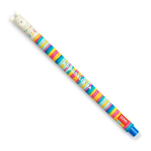 Legami gel roller Erasable Pen 0.7 mm, font color blue, llama