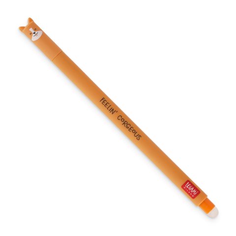 Legami Gelroller Erasable Pen 0,7 mm, Schriftfarbe schwarz, Hund
