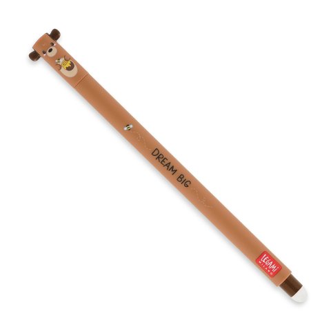 Legami rotulador de gel borrable 0,7 mm, color de fuente rojo, osito
