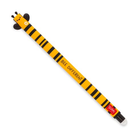 Legami gel roller Erasable Pen 0.7 mm, font color black, bee