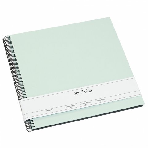 Semikolon spiral photo album Economy, inside black 345 x 332 mm, Large, 50 pages, moss