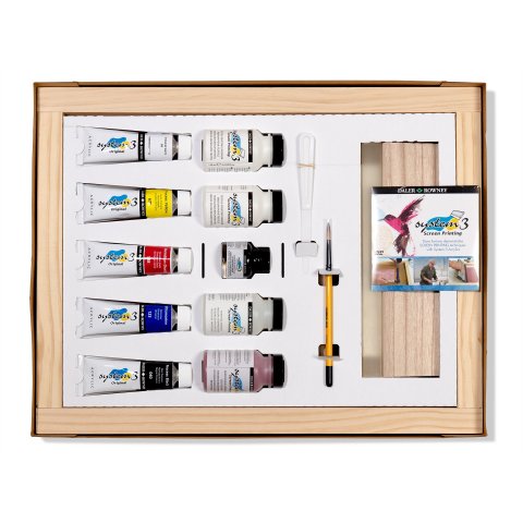 Daler-Downey System 3 screen printing set Komplettset, 15-piece, water-based