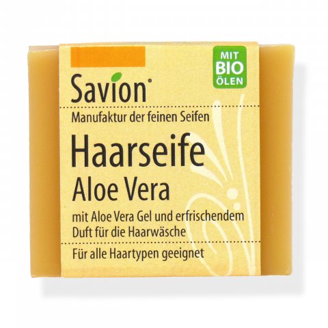 Jabón sólido para el cabello de Savion Aloe Vera, para todo tipo de cabello, 85 g