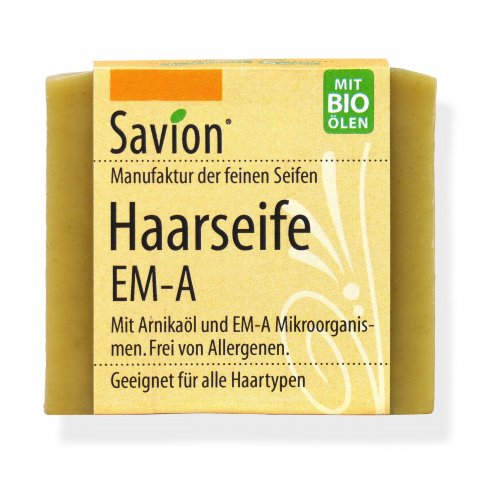 Jabón sólido para el cabello de Savion EM-A, para todo tipo de cabello y cabello teñido, 85 g