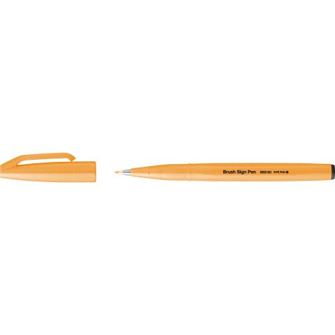 Pentel Sign Pen Brush Brush pen, neon orange