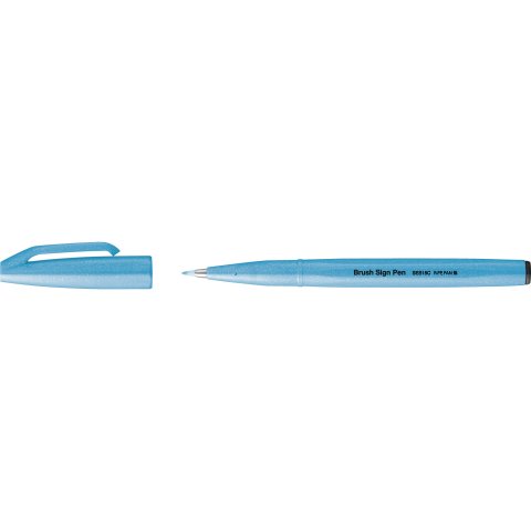Pentel Sign Pen Brush Pinselstift, neonblau