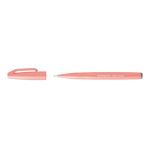 Pentel Sign Pen Brush Brush pen, coral-orange