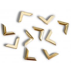 Esquinas de haya forma cuadrada, latonadas