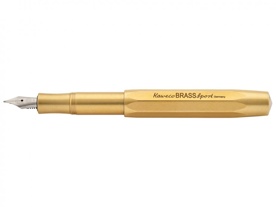Kaweco Sport 12-EF Parure Stilografica+Pencil Nib Oxford "Flex"14Kt-585 Germany 