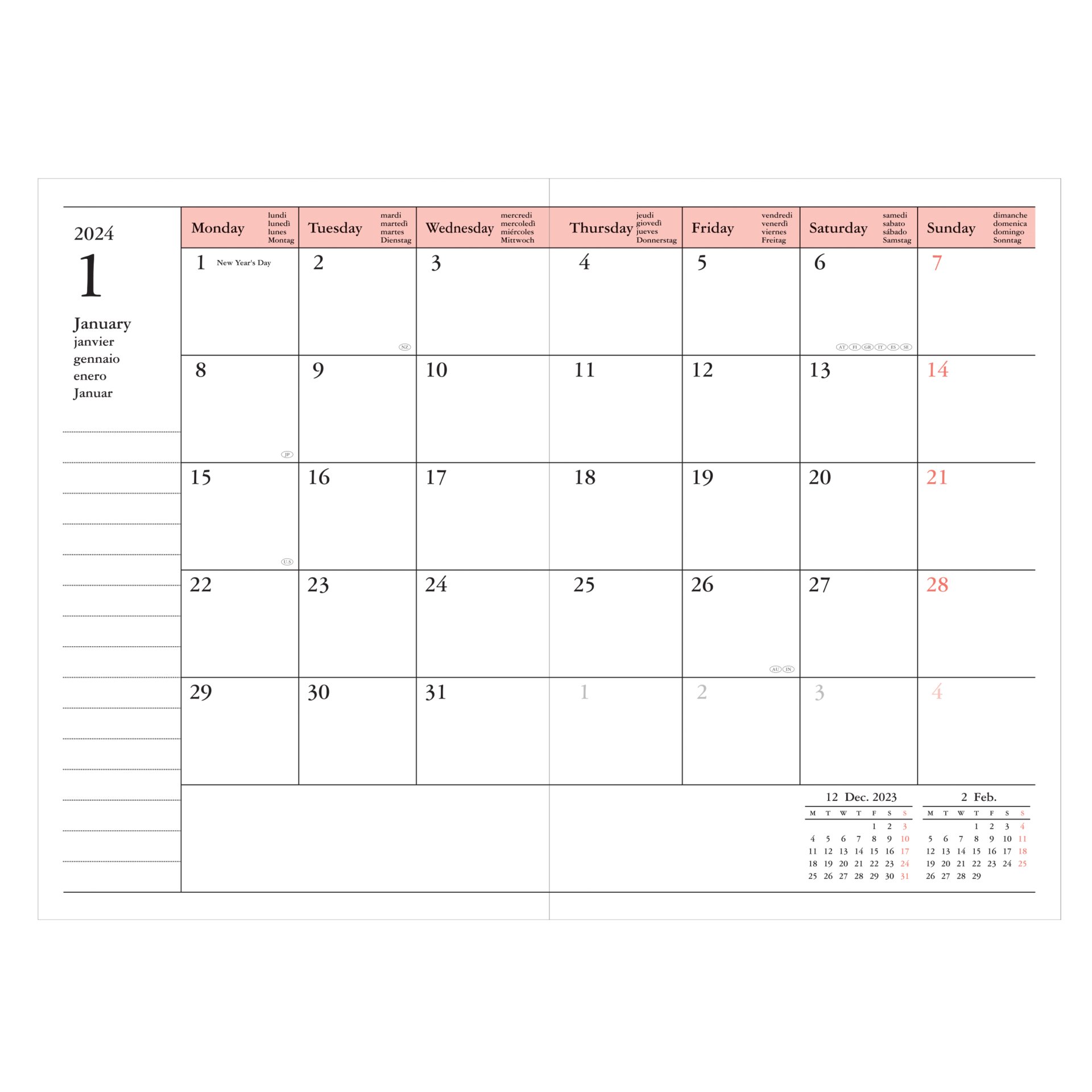 Acquistare Calendario settimanale di Marco 16 mesi Storage.it online
