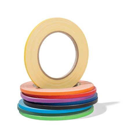 Gaffer tape, matte, rainbow colours set Set of 9 rolls, 5mm x 25m, rainbow colours