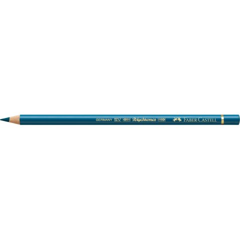 Faber Castell Polychromos coloured pencil pen, helio-turquoise (155), form.: night green