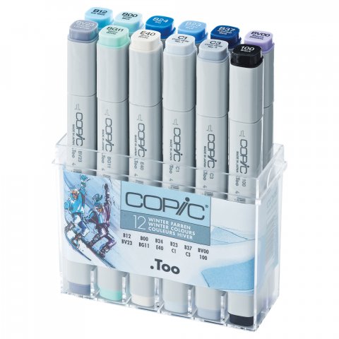 Copic Marker, set of 12 winter colours