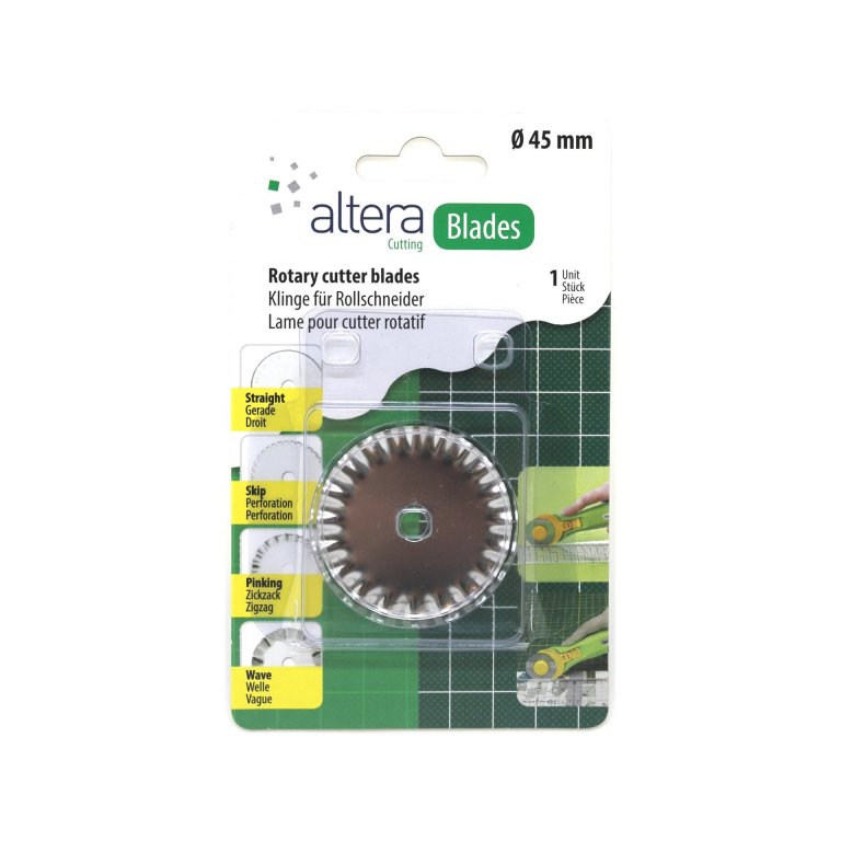 Altera replacement blade f. rotary cutter, zigzag
