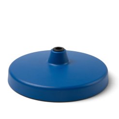 Lámpara para el puesto de trabajo Luxo L-1, zócalo de mesa PIE DE MESA, redonda, ø 210 mm, azul señal RAL 5005
