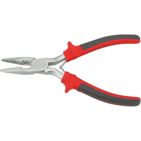 Pliers, small half-round nose pliers straight, 125 mm