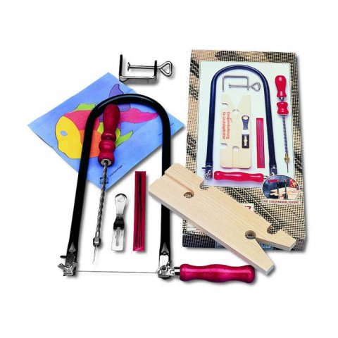 Fret saw tool kit set: fret saw/saw blades/drill/accessories